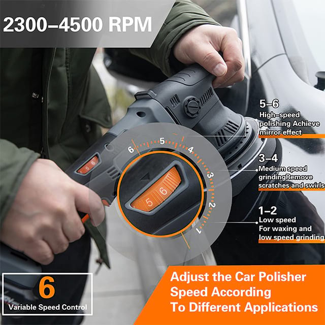Levigatrice a batteria per riparare la levigatrice elettrica per lucidatrice per auto senza fili