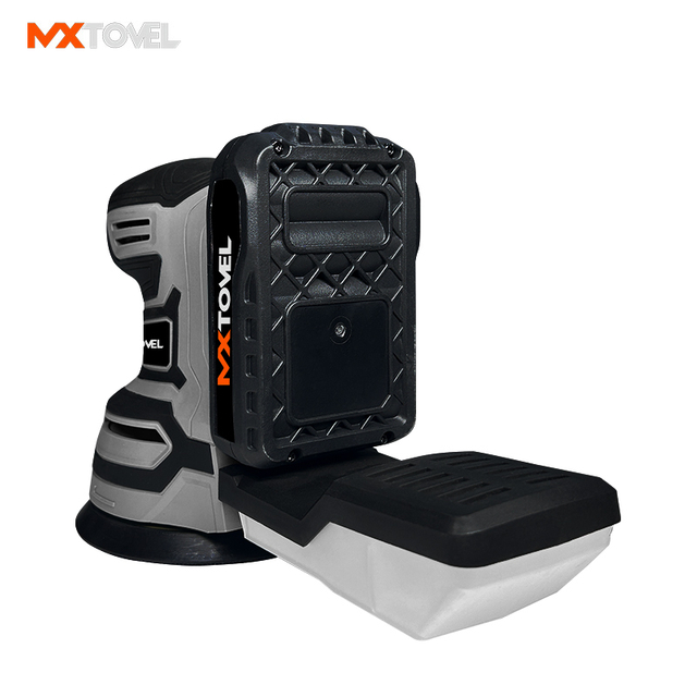 Levigatrice rotativa senza fili con motore brushless con batteria al litio OEM da 125 mm